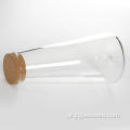 جرة زجاجية مخروطية خالية من BPA والرصاص